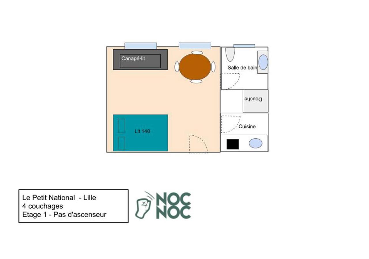 Nocnoc - Le Petit National Appartement Rijsel Buitenkant foto